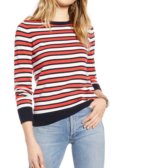 1901 Crewneck Cotton Blend Sweater - Picture 1 of 2